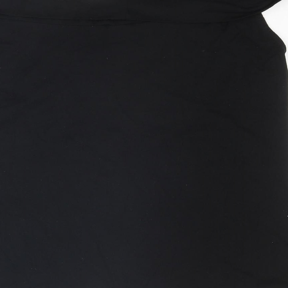 ASOS Womens Black Viscose Basic Tank Size 18 Off the Shoulder