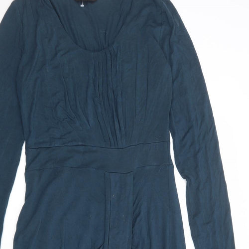 Sandwich Womens Blue Viscose Jumper Dress Size S Round Neck Pullover