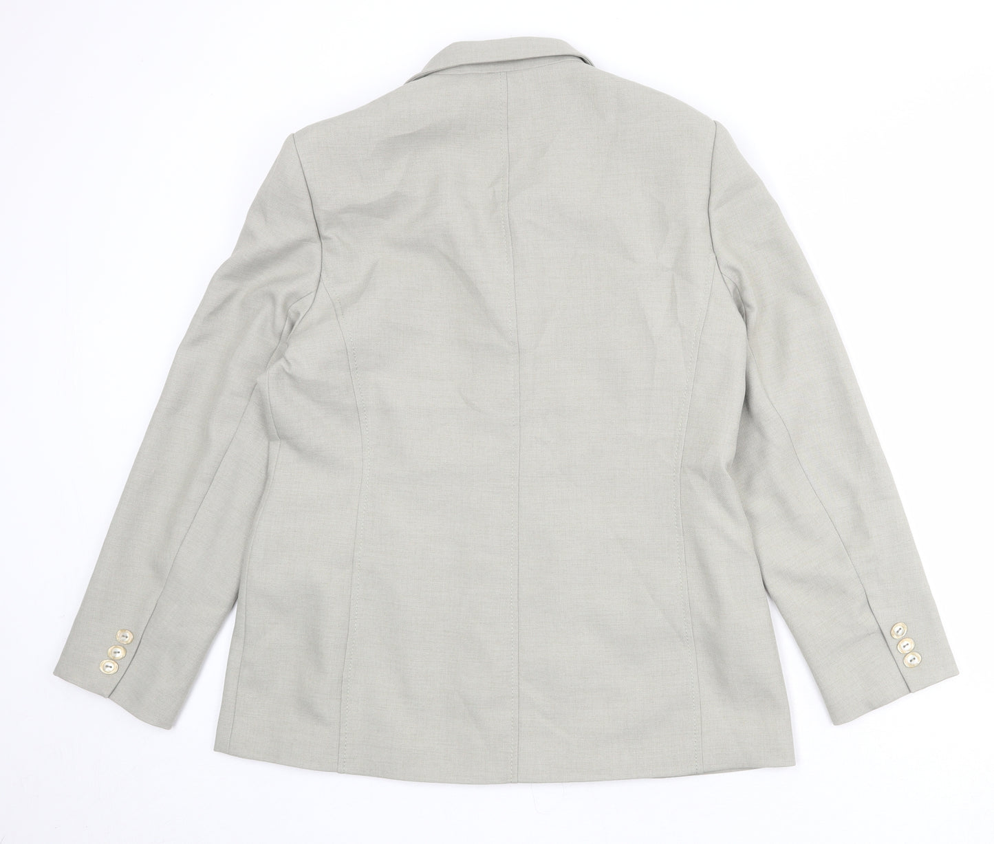 Debenhams Womens Grey Polyester Jacket Blazer Size 14