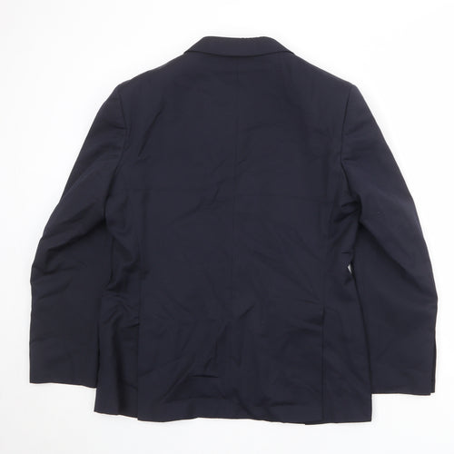 Autograph Mens Blue Polyester Jacket Suit Jacket Size 40 Regular