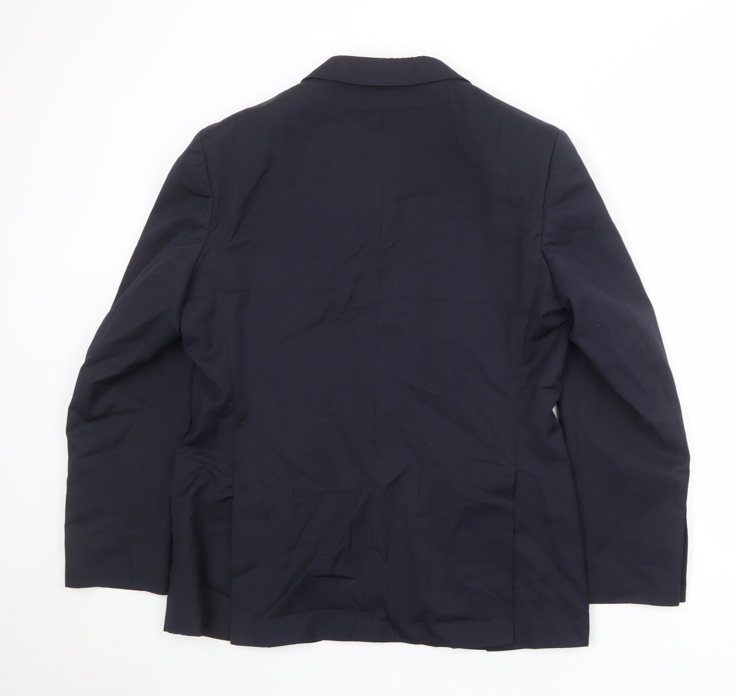 Autograph Mens Blue Polyester Jacket Suit Jacket Size 40 Regular