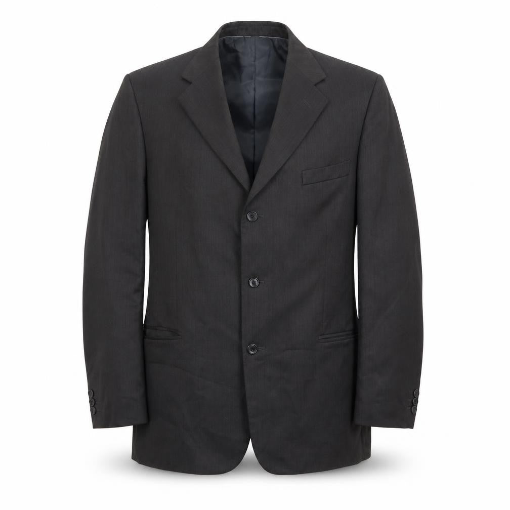 Front view of Armando men’s grey polyester jacket suit jacket, size 46, regular