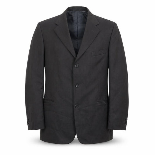Front view of Armando men’s grey polyester jacket suit jacket, size 46, regular