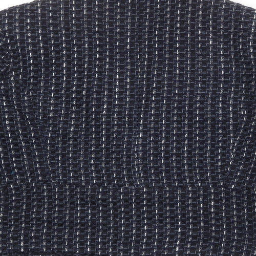 Minuet Womens Blue Geometric Jacket Blazer Size 20 Button
