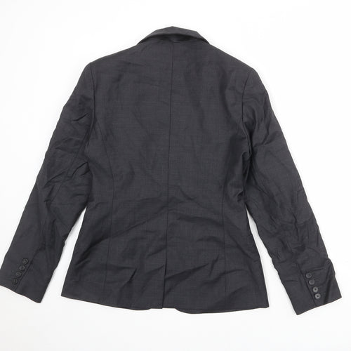 TM Lewin Womens Grey Wool Jacket Suit Jacket Size 10