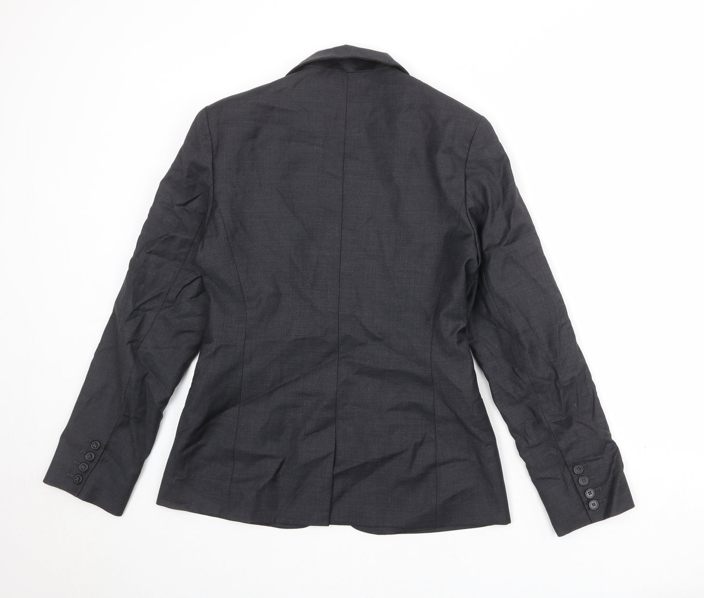 TM Lewin Womens Grey Wool Jacket Suit Jacket Size 10