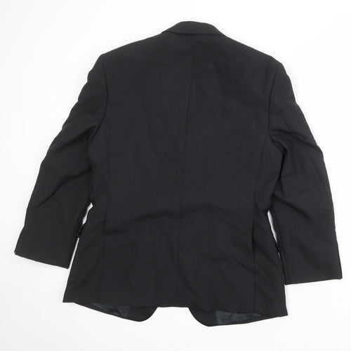 Exectutex Mens Black Polyester Jacket Suit Jacket Size 38 Regular