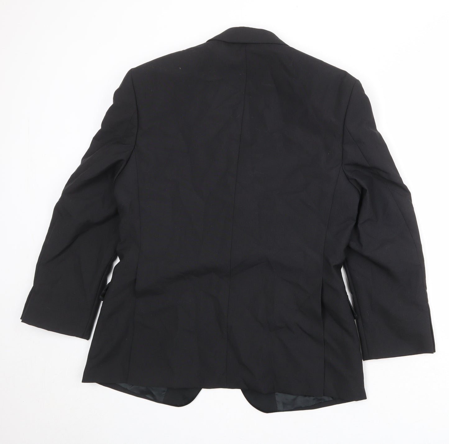 Exectutex Mens Black Polyester Jacket Suit Jacket Size 38 Regular