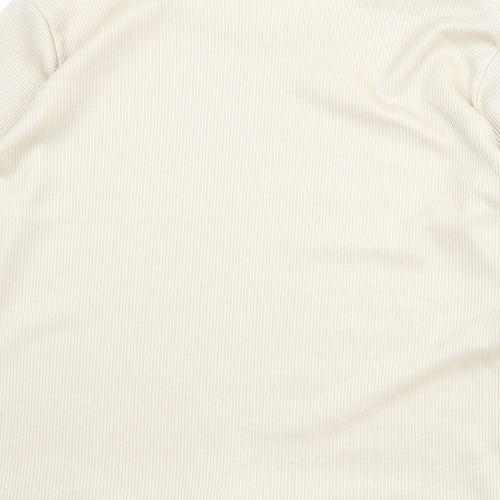 Principles Womens Beige Polyester Basic T-Shirt Size 14 Round Neck