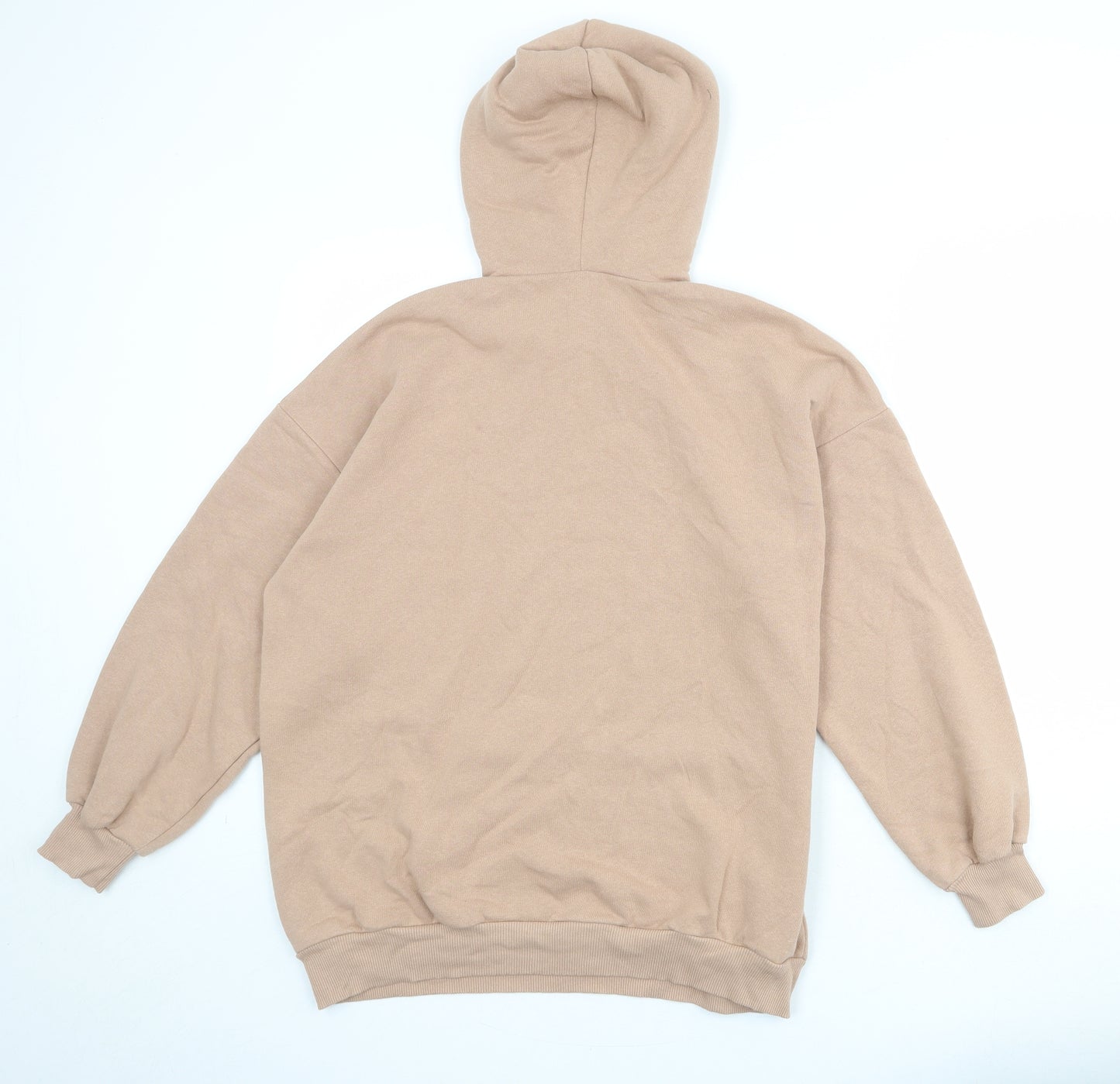 Boohoo Womens Pink Cotton Pullover Hoodie Size XS Pullover