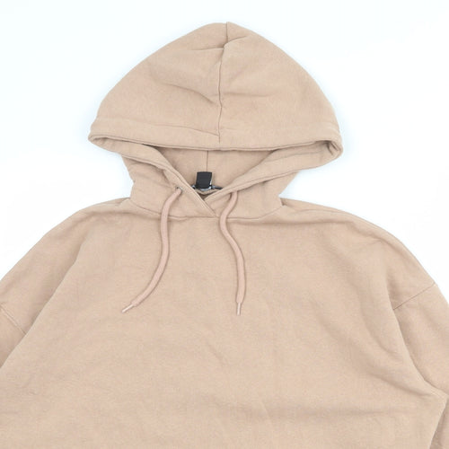Boohoo Womens Pink Cotton Pullover Hoodie Size XS Pullover