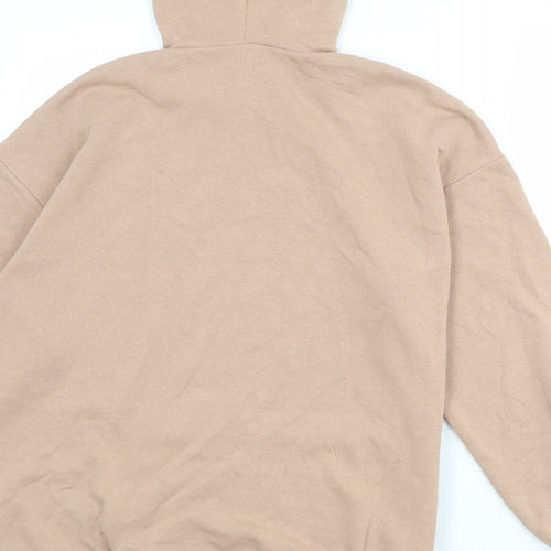 Boohoo Womens Pink Cotton Pullover Hoodie Size XS Pullover