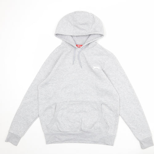 Slazenger Womens Grey Polyester Pullover Hoodie Size XS Pullover