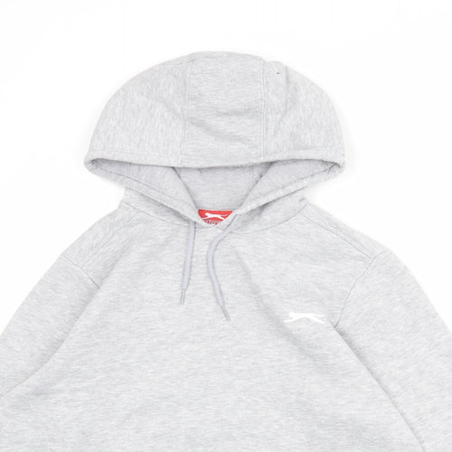 Slazenger Womens Grey Polyester Pullover Hoodie Size XS Pullover