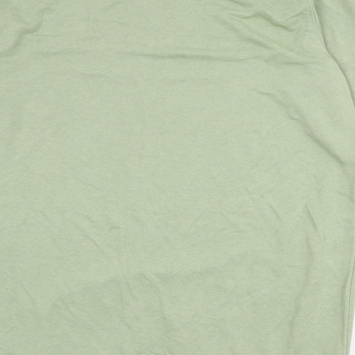 Divided by H&M Womens Green Cotton Jumper Dress Size M Round Neck Pullover