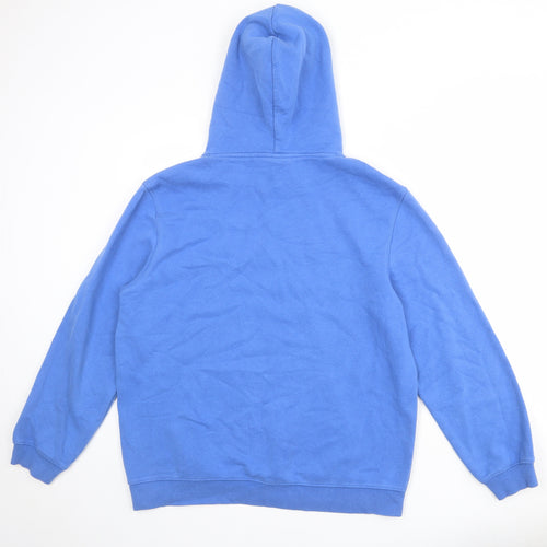 H&M Mens Blue Cotton Pullover Hoodie Size XL