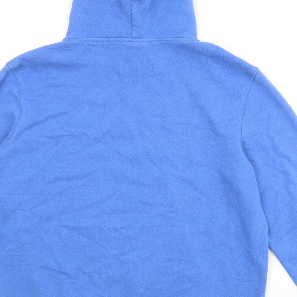 H&M Mens Blue Cotton Pullover Hoodie Size XL