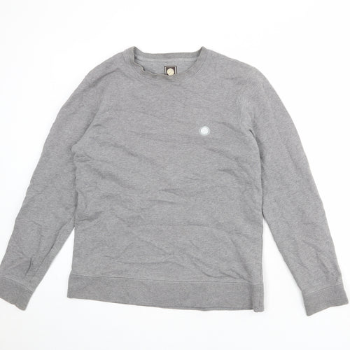 Pretty Green Womens Grey 100% Cotton Pullover Sweatshirt Size M Pullover