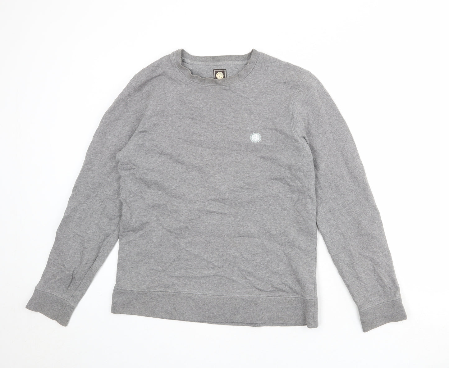 Pretty Green Womens Grey 100% Cotton Pullover Sweatshirt Size M Pullover