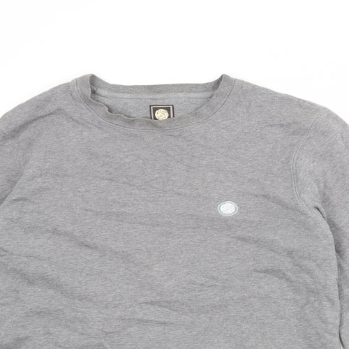 Pretty Green Womens Grey 100% Cotton Pullover Sweatshirt Size M Pullover