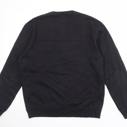 Champion Mens Black Cotton Pullover Sweatshirt Size L
