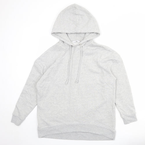 Very Womens Grey Cotton Pullover Hoodie Size 14 Pullover