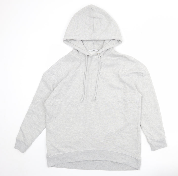 Very Womens Grey Cotton Pullover Hoodie Size 14 Pullover