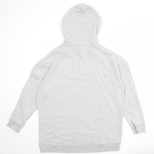 Very Womens Grey Cotton Pullover Hoodie Size 14 Pullover