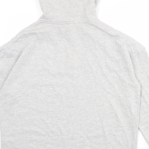 Very Womens Grey Cotton Pullover Hoodie Size 14 Pullover