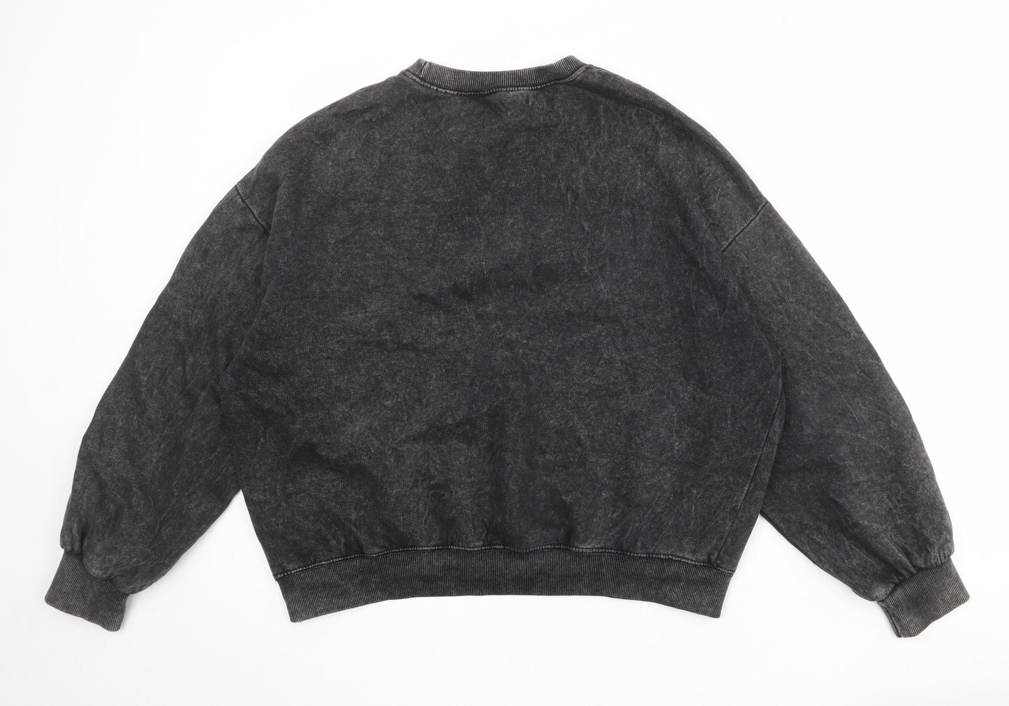 Pull&Bear Womens Grey Cotton Pullover Sweatshirt Size S Pullover - Île De La Cité