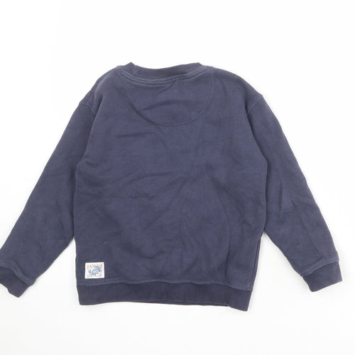 Fat Face Girls Blue Cotton Pullover Sweatshirt Size 7-8 Years Pullover - Love Our Planet