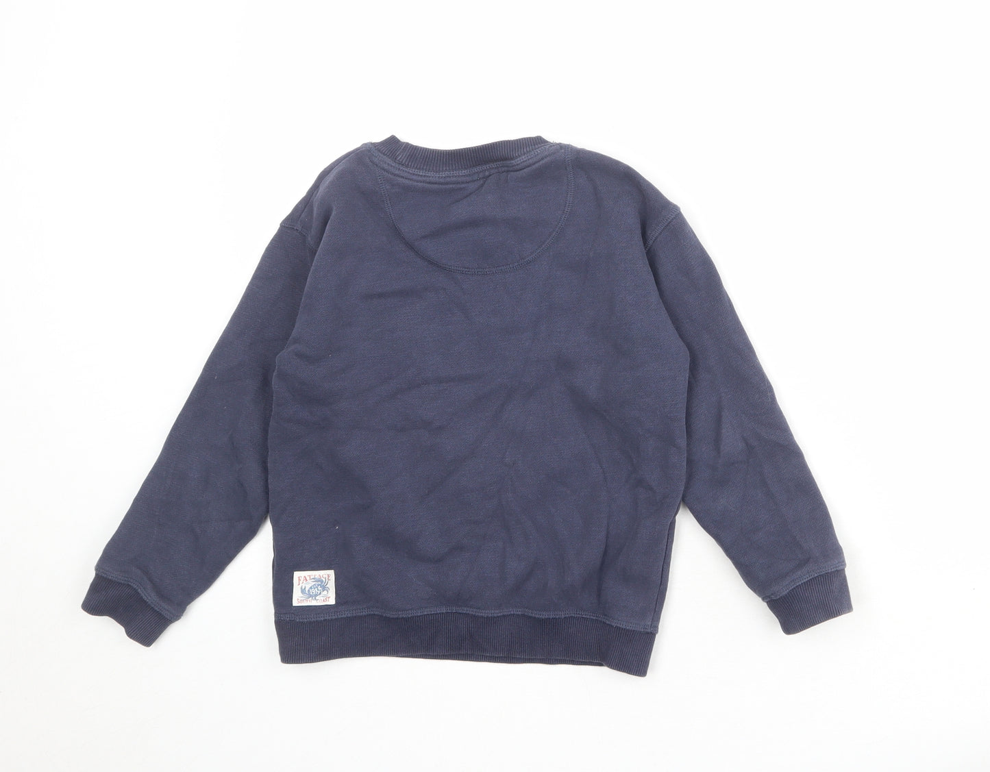 Fat Face Girls Blue Cotton Pullover Sweatshirt Size 7-8 Years Pullover - Love Our Planet