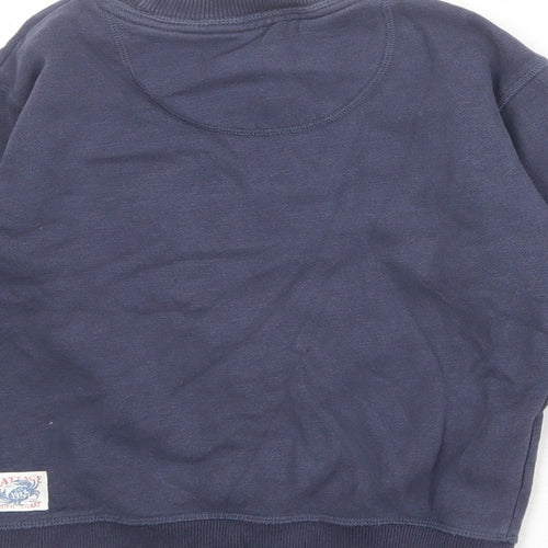 Fat Face Girls Blue Cotton Pullover Sweatshirt Size 7-8 Years Pullover - Love Our Planet