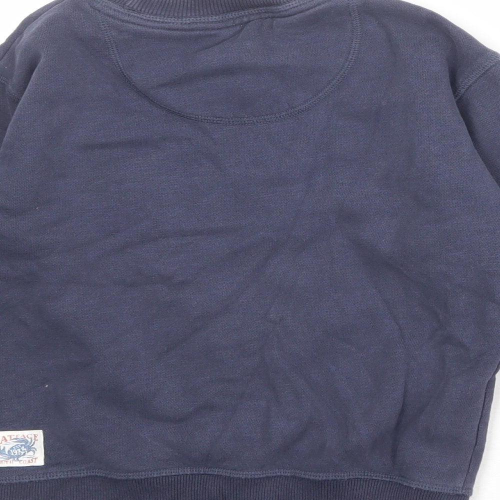 Fat Face Girls Blue Cotton Pullover Sweatshirt Size 7-8 Years Pullover - Love Our Planet