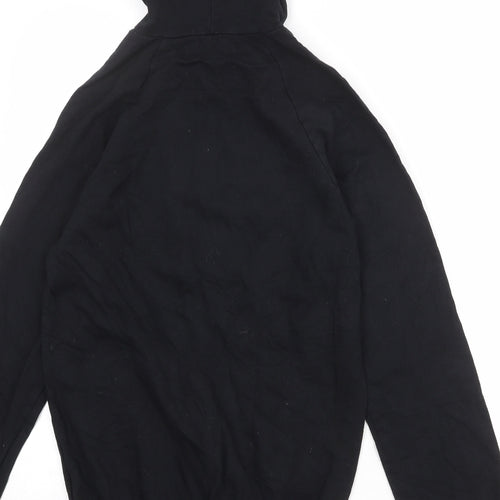 American Apparel Womens Black 100% Cotton Pullover Hoodie Size S Pullover