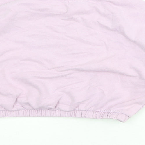 NEXT Girls Purple Cotton Pullover Sweatshirt Size 9 Years Pullover - Anything is Possible