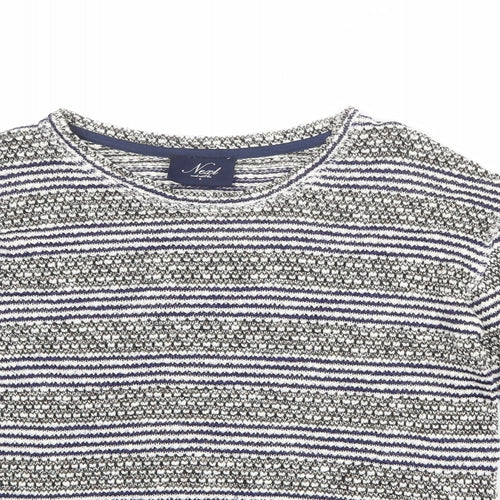NEXT Womens Multicoloured Round Neck Cotton Pullover Jumper Size 6