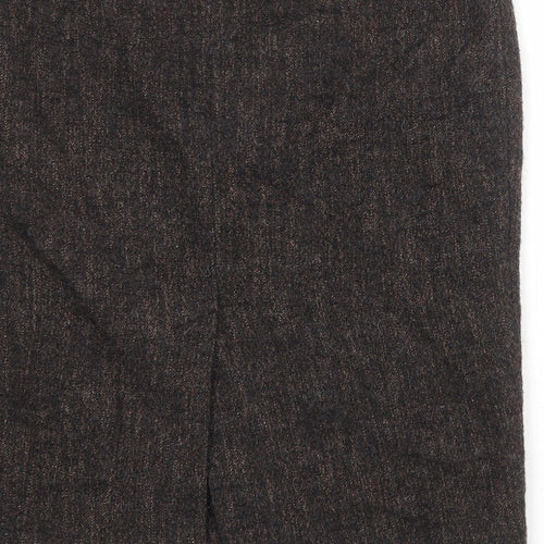 Sand Womens Brown Viscose A-Line Skirt Size 10 Zip