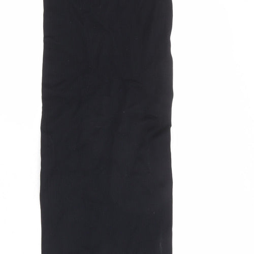 PRETTYLITTLETHING Womens Black Polyester Bandage Skirt Size XS