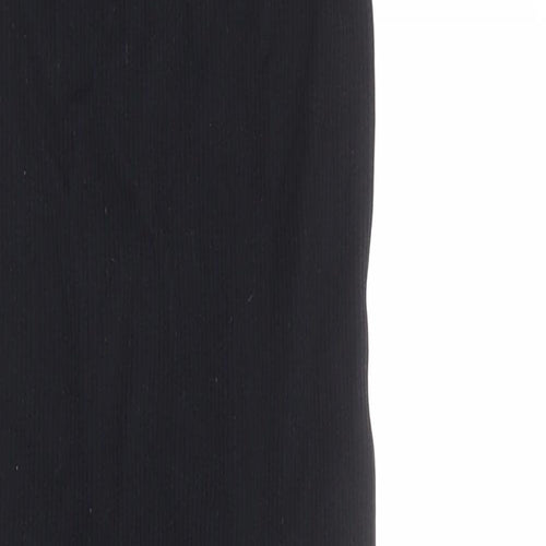 PRETTYLITTLETHING Womens Black Polyester Bandage Skirt Size XS