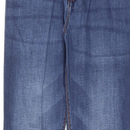 NEXT Boys Blue Cotton Straight Jeans Size 14 Years Regular Zip