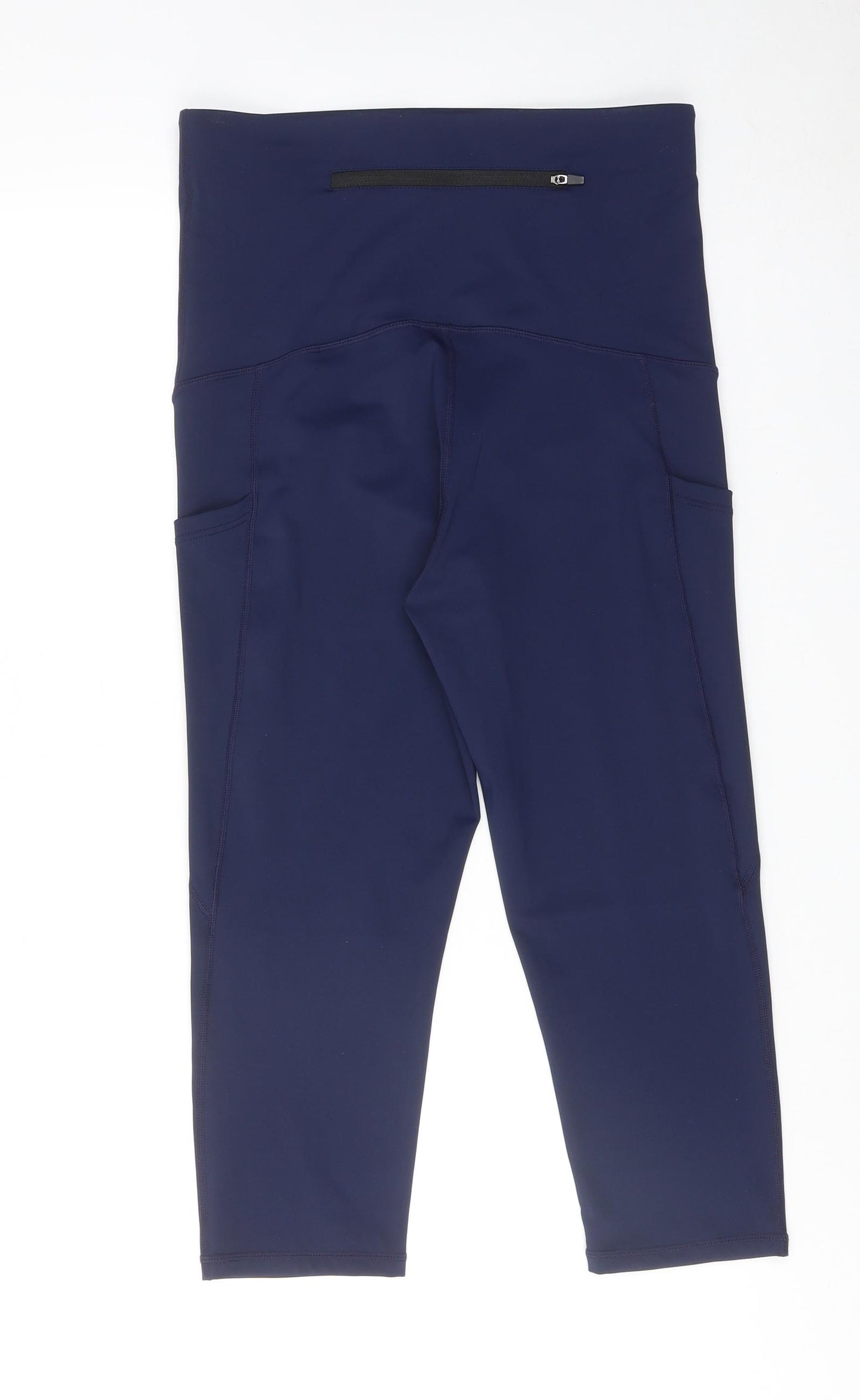 Lucy Locket Loves Womens Blue Polyester Cropped Leggings Size L Regular Pullover