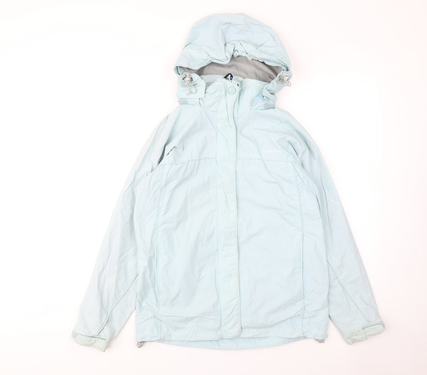 Craghoppers Womens Blue Windbreaker Jacket Size 10 Zip
