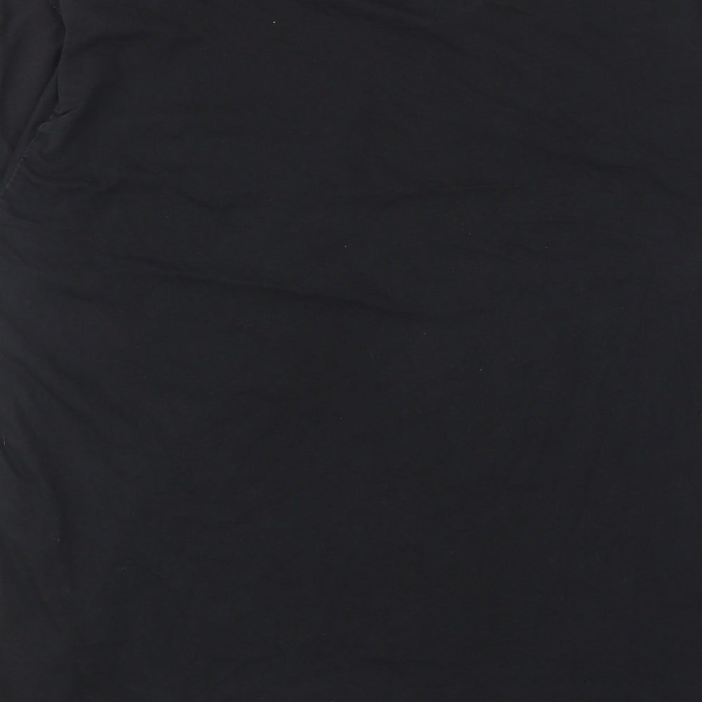 NICCE Mens Black Cotton T-Shirt Size M Round Neck