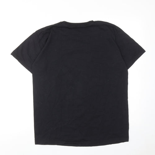 Star Wars Mens Black Cotton T-Shirt Size M Round Neck - Stormtrooper