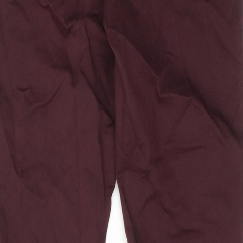 Topshop Womens Red Cotton Skinny Jeans Size 30 in L32 in Regular Zip