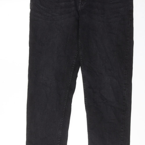 Ben Sherman Mens Black Cotton Straight Jeans Size 36 in Slim Zip
