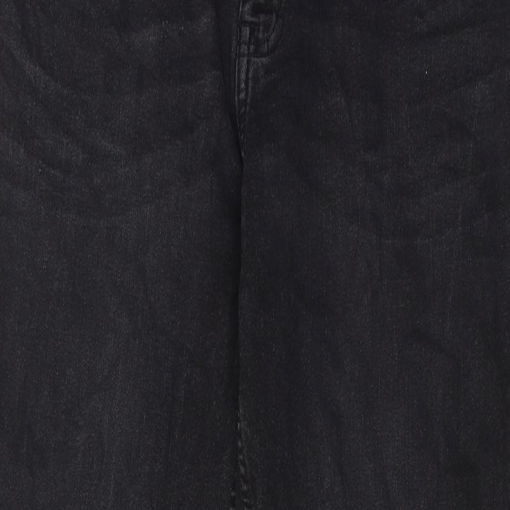 Ben Sherman Mens Black Cotton Straight Jeans Size 36 in Slim Zip
