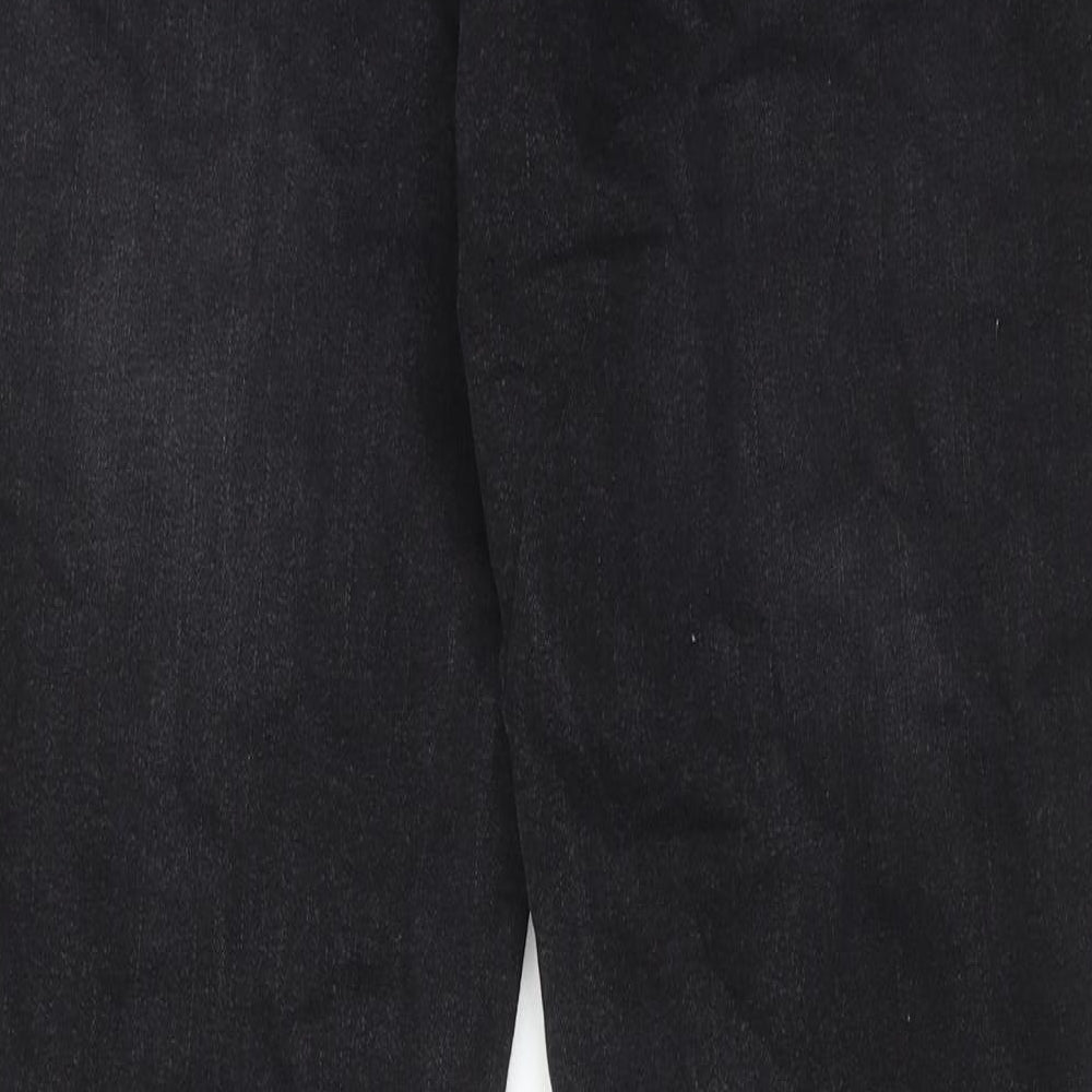 Ben Sherman Mens Black Cotton Straight Jeans Size 36 in Slim Zip