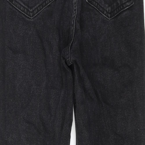 ASOS Womens Black Cotton Straight Jeans Size 28 in L32 in Regular Zip